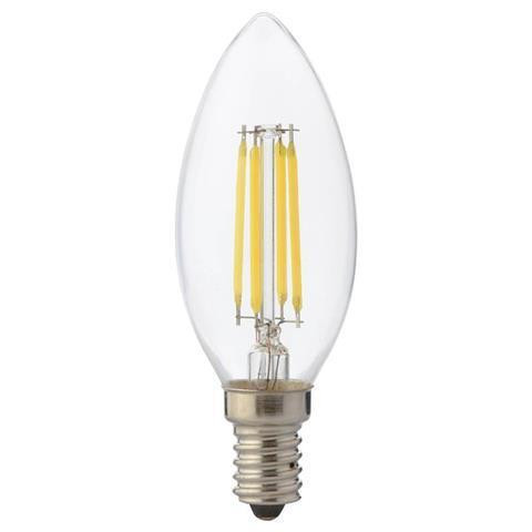 Лампа светодиодная филаментная Horoz E14 6W 4200К 001-013-0006 прозрачная HRZ01000339